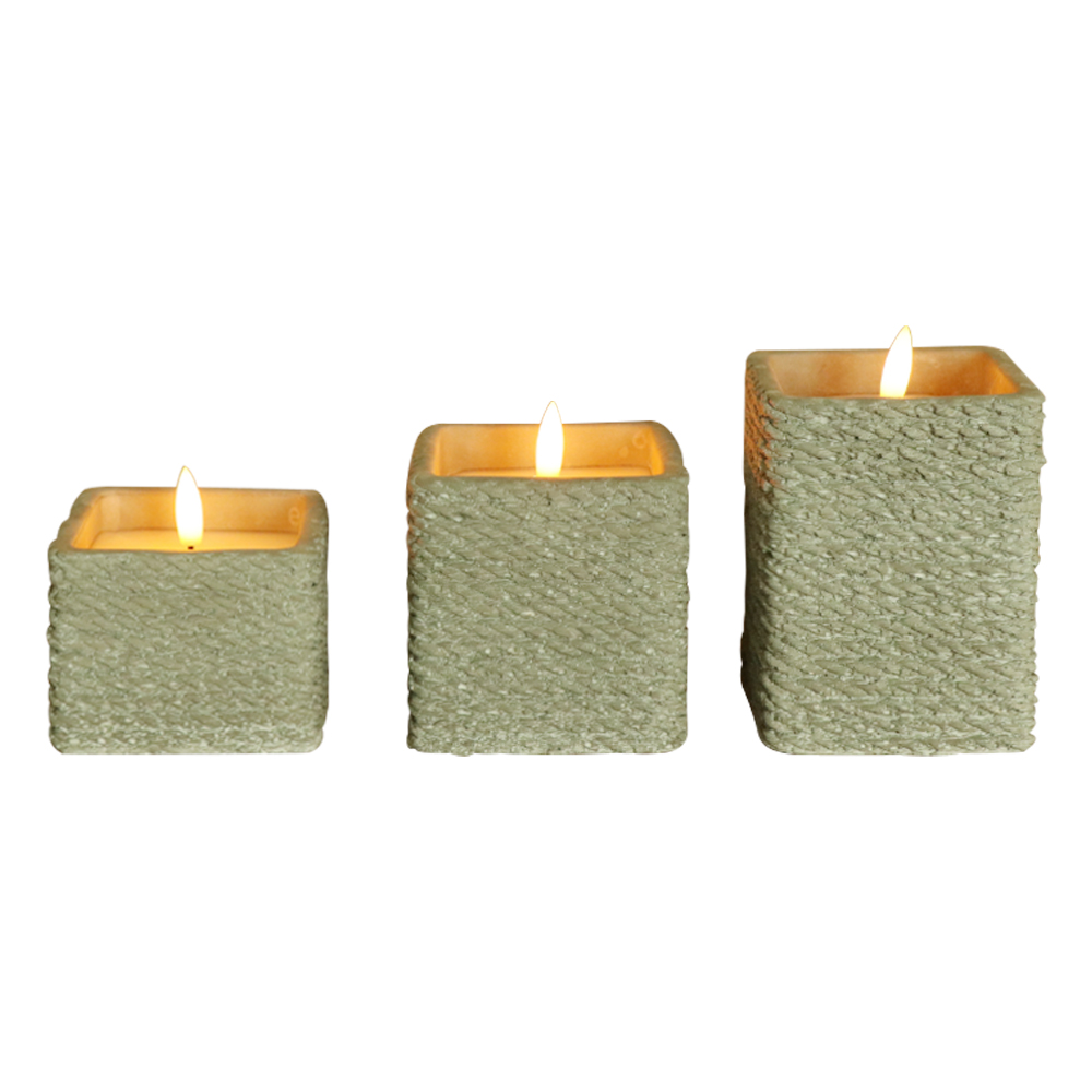 LED 3D WICK CILLOUL Lilin dengan Jauh untuk Hiasan Rumah